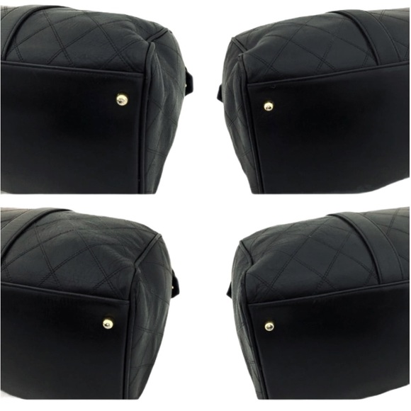 Authentic Chanel Lambskin Boston Handbag - Picture 5 of 5